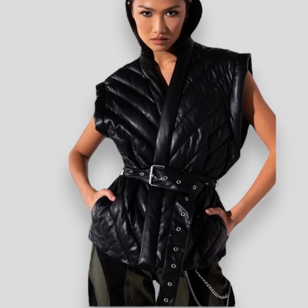 Black Quilted Women's Vest